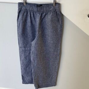 Tahari Blue Linen Pants